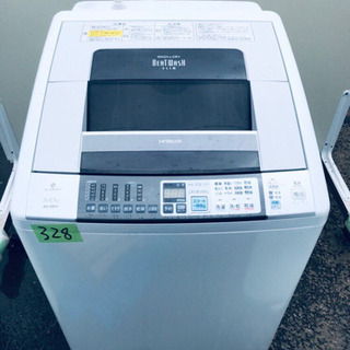 大容量‼️ ✨乾燥機能付き✨ 328番 HITACHI✨日立電気洗濯乾燥
