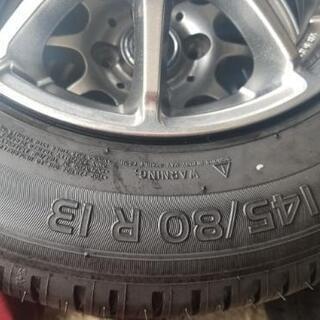 145/80R13⭐未使用タイヤ！ミシュラン製アルミホイール付サマータイヤ 
