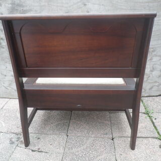 ■配達可■昭和アンティーク■東海家具 木製ベンチ 収納付 リバーシブル座面 レトロインテリア □配達可□昭和アンティーク□東海家具 木製ベンチ 収納付