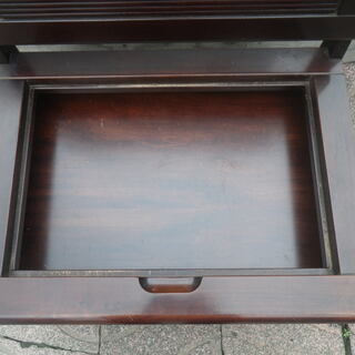 □配達可□昭和アンティーク□東海家具 木製ベンチ 収納付