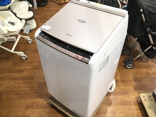 全自動洗濯乾燥機 HITACHI(日立) ビートウォッシュ BW-D8WV 2016年製入荷しました。【トレジャーファクトリーミスターマックスおゆみ野店】