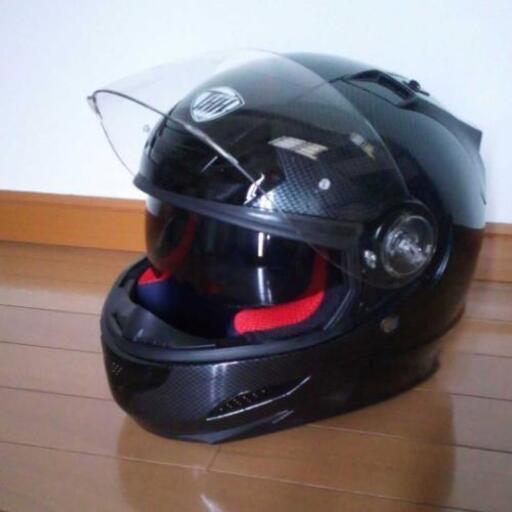 希少  カーボン柄　インナーシールド付き　チークパッド新品　XL