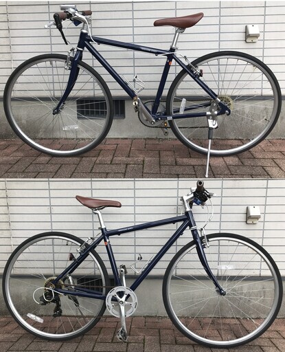 都内/千葉市引取】クロスバイク 700c 7段変速/鍵/オートライト付 a.n. 