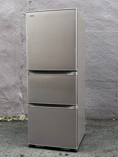 ㉑【6ヶ月保証付】東芝 330L 3ドア 冷凍冷蔵庫 GR-H34S うるおいラップ野菜室