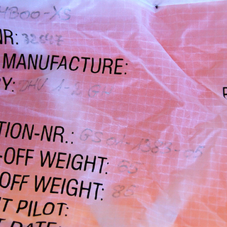 ジャンク NOVA パラグライダー MAMBOO XS ホワイト×ブルー バッグ付き ☆ PayPay(ペイペイ)決済可能 ☆ 札幌市 清田区 平岡