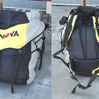 ジャンク NOVA パラグライダー MAMBOO XS ホワイト×ブルー バッグ付き ☆ PayPay(ペイペイ)決済可能 ☆ 札幌市 清田区 平岡