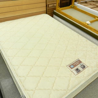 ダブルベッド 幅142cm フレーム マットレス 2点セット ☆ PayPay(ペイペイ)決済可能 ☆ 札幌市 北区 屯田 