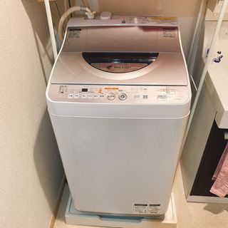 【譲ります/free】SHARP 全自動洗濯機　ES-TG55K...