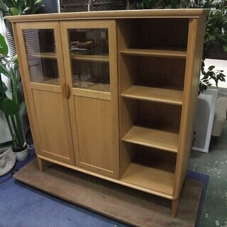 R1557) カグラ キャビネット  H125 収納家具 店頭取引大歓迎♪