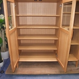 R1557) カグラ キャビネット  H125 収納家具 店頭取引大歓迎♪