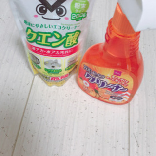【中古品】　ダイソー　オレンジスプレー＆クエン酸　0円