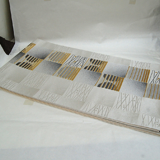 袋帯 正絹 全長446cm 仕立て上がり 黄金繭 金彩 金糸 パールトーン