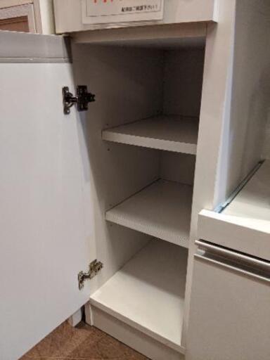 【売約済み】食器棚　レンジボード　スライドレール　キッチンボード　キッチン　収納　レンジ台