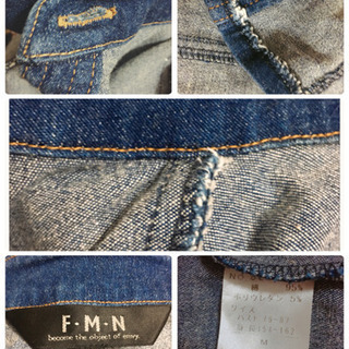 ご購入者様決定[F·M·N]デニムジャケット シンプル 美ライン デニムシャツ
