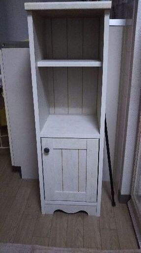 白い可愛い棚です 値下げ します りり 中島公園のその他の中古あげます 譲ります ジモティーで不用品の処分
