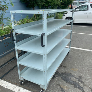 ①ＩＴＯＫＩ　イトーキ　キャスター付き重量ラック　５段　Ｗ１８００×Ｄ６００タイプ　