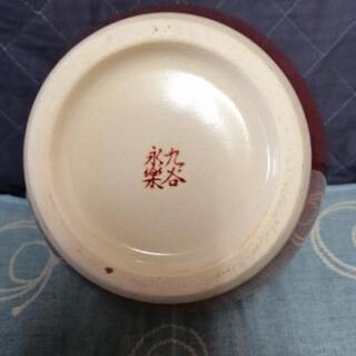 花瓶 菊紋章 九谷焼 叙勲品