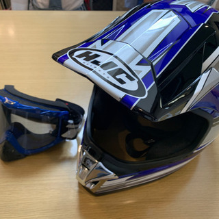 【商談中】HJCオフロードヘルメット CS-X2（Mサイズ）＋ゴ...