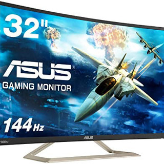 asus 曲面ゲーミングモニター　144hz 中古