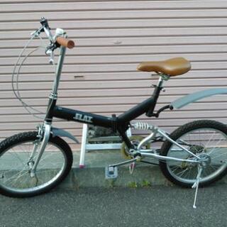 札幌市内配達無料。中古折りたたみ自転車艶無しブラック。