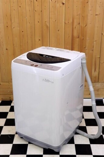 配達込み 全自動洗濯機　SHARP ES-GE55K-B 2010年製　5.5kg　ブラック系　簡易乾燥　単身　Ag抗菌　住まい