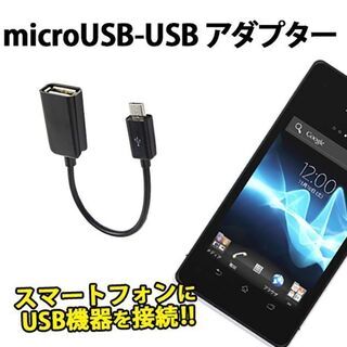 USB変換ケーブル USBメス-microUSBオス おまけ付