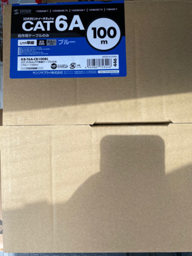 LAN Cat6aケーブル75m