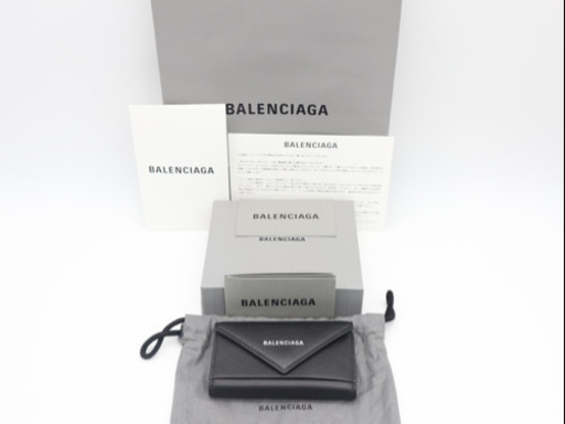 《BALENCIAGA/ロゴマーク 6連キーケース》Aランク 極美品 ブラック