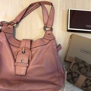 coach ハンドバック&2つ折り財布セット