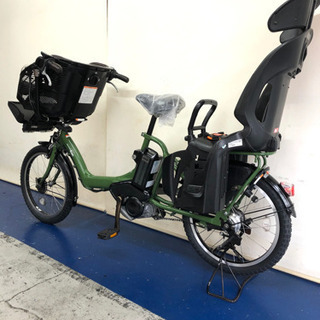 ヤマハ パスキッスミニ 20インチ 3人乗り 8.7ah デジタル 緑 電動