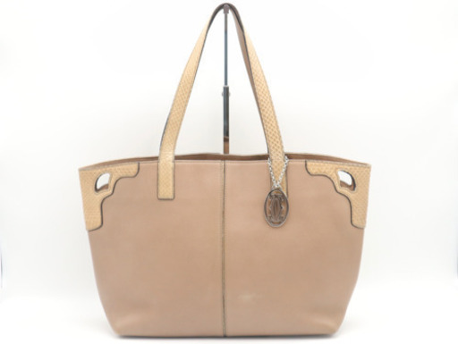《Cartier/マルチェロ トートバッグ》 L1001560 Bランク レザー
