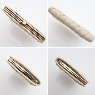 《BOTTEGA VENETA/イントレチャート がま口 コインケース》AB 美