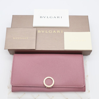 《BVLGARI/ロゴクリップ 二つ折り長財布》 Aランク 箱 ...