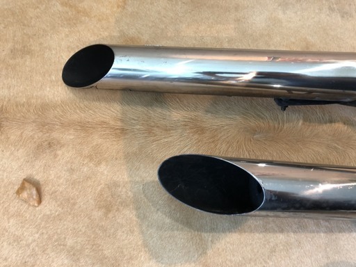 スティード400 デイトナ ドラッグパイプ STEED スラッシュカット