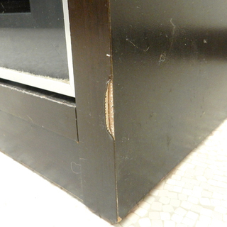 キッチンボード 幅120cm 【松田家具】 スライドドア ブラウン ワイドサイズ たっぷり収納☆ PayPay(ペイペイ)決済可能 ☆ 札幌市 北区 屯田 