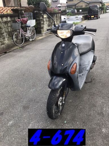 即お取引頂きました。30日間の保証有り☆名古屋市中川区☆GARAGE-ECO千音寺☆軽整備＆点検済み☆スズキ　レッツ4 CA41A黒　4-674名古屋市中川区より!!