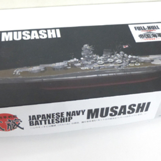 未組立 フジミ模型 日本海軍 戦艦 武蔵 フルハルモデル DX　...