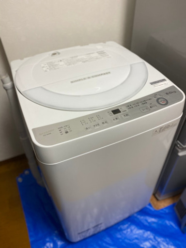 洗濯機　シャープ ES-GE6B 美品