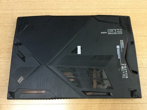 使用期間約2ヶ月半】 MSI製 ゲーミング ノートPC GF63-10SCSR-007JP 「第10