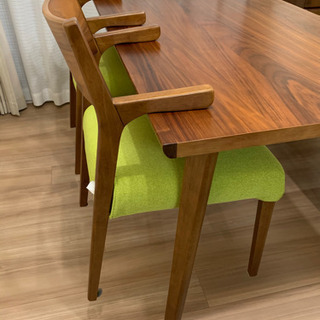 送料着払い！新品 ダイニングテーブル&中古 チェア4 送料着払い！新品 ダイニングテーブル&中古 チェア4