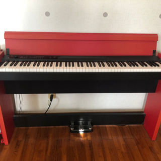 電子ピアノ　赤×黒　KORG