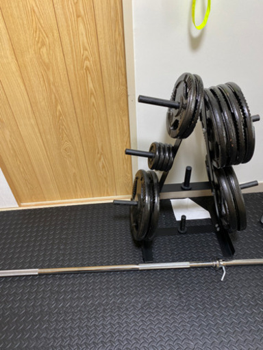 最高級 バーベルシャフト＋ウェイトセット(125kg) その他