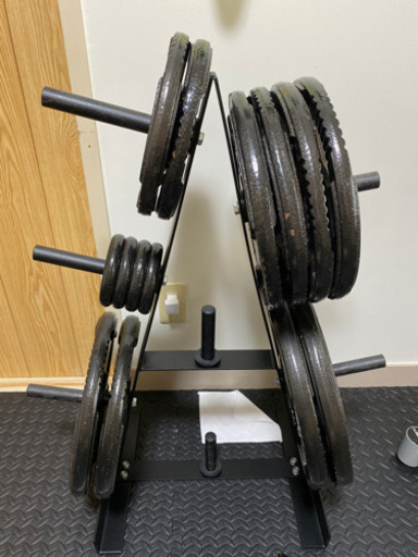 バーベルシャフト＋ウェイトセット(125kg)