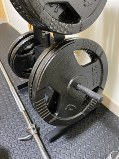 バーベルシャフト＋ウェイトセット(125kg)