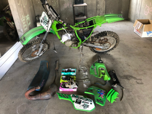 受け渡し予定者決定 kx80 モトクロスバイク 不動車 ジャンク 公道仕様