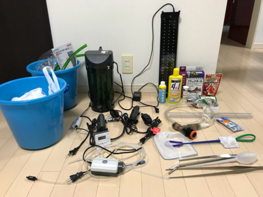 【商談中】水槽用品 アクアリウム用品 まとめて エーハイム2213など