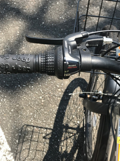 クロスバイクjeep カゴ付き 自転車 26インチ 18段変速