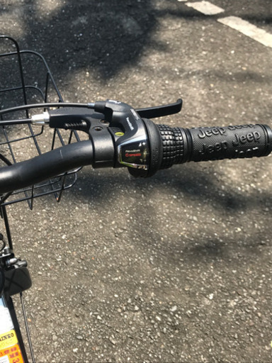 クロスバイクjeep カゴ付き 自転車 26インチ 18段変速