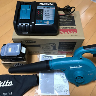 未使用　makita マキタ　充電式ブロワ　バッテリー　充電器　セット