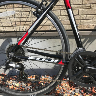 FUJI クロスバイク、カギ、スタンド、空気入れセット